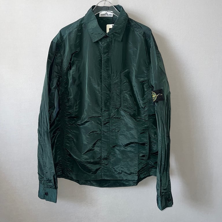 Stone Island 18SS Nylon Metal Overshirt Emerald Green - 18