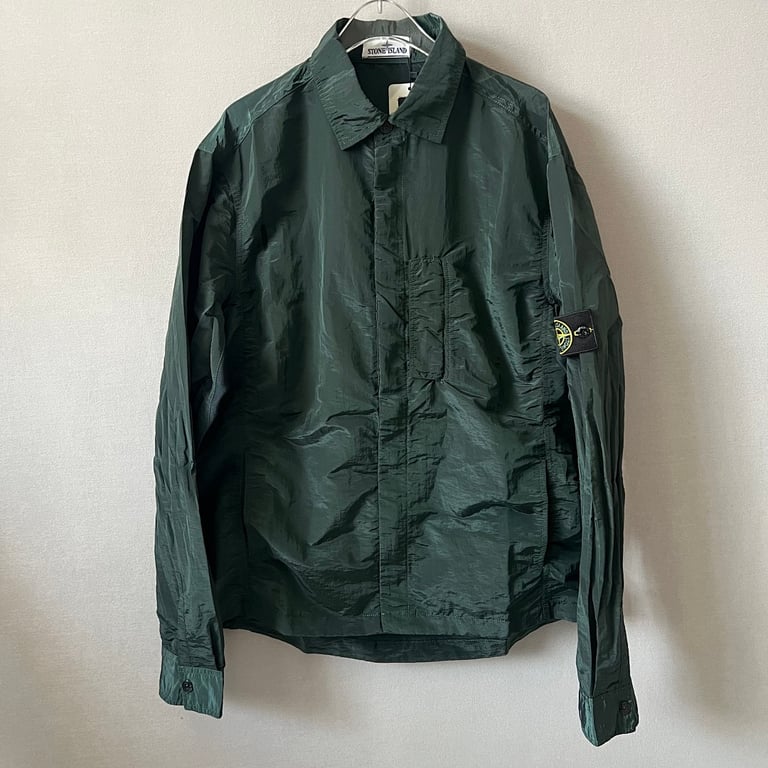 Stone Island 18SS Nylon Metal Overshirt Emerald Green - 19