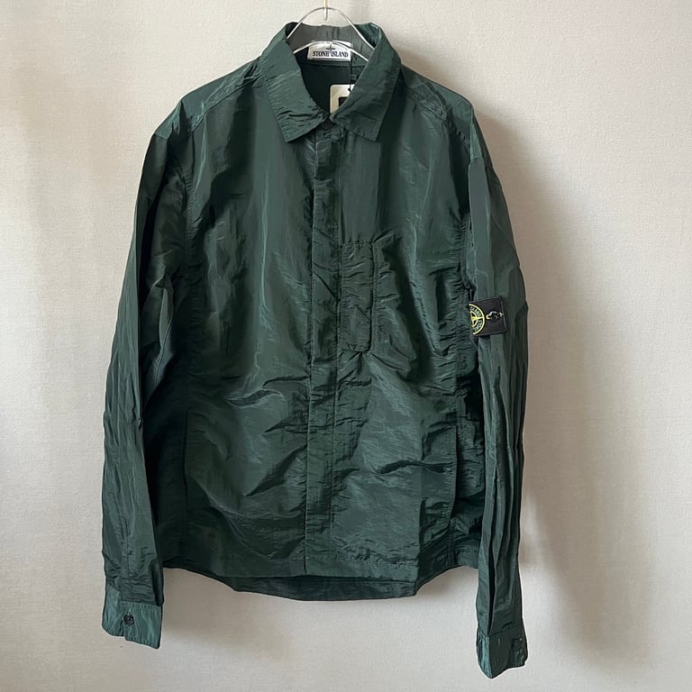 Stone Island 18SS Nylon Metal Overshirt Emerald Green - 20