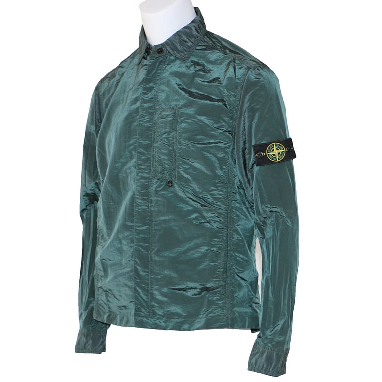 Stone Island 18SS Nylon Metal Overshirt Emerald Green - 3