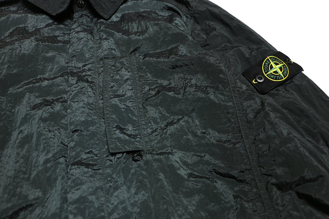 Stone Island 18SS Nylon Metal Overshirt Emerald Green - 35