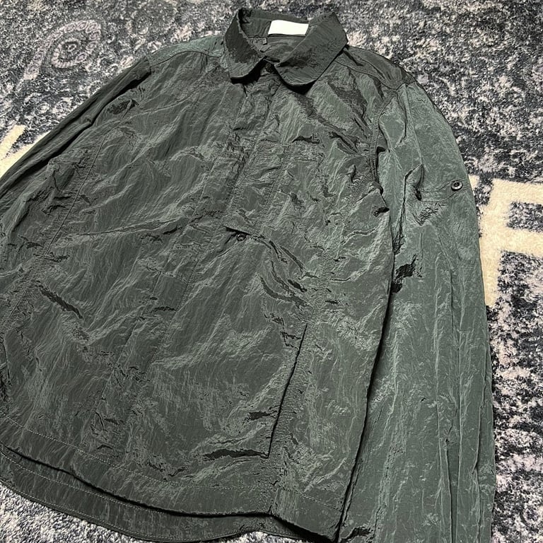 Stone Island 18SS Nylon Metal Overshirt Emerald Green - 48
