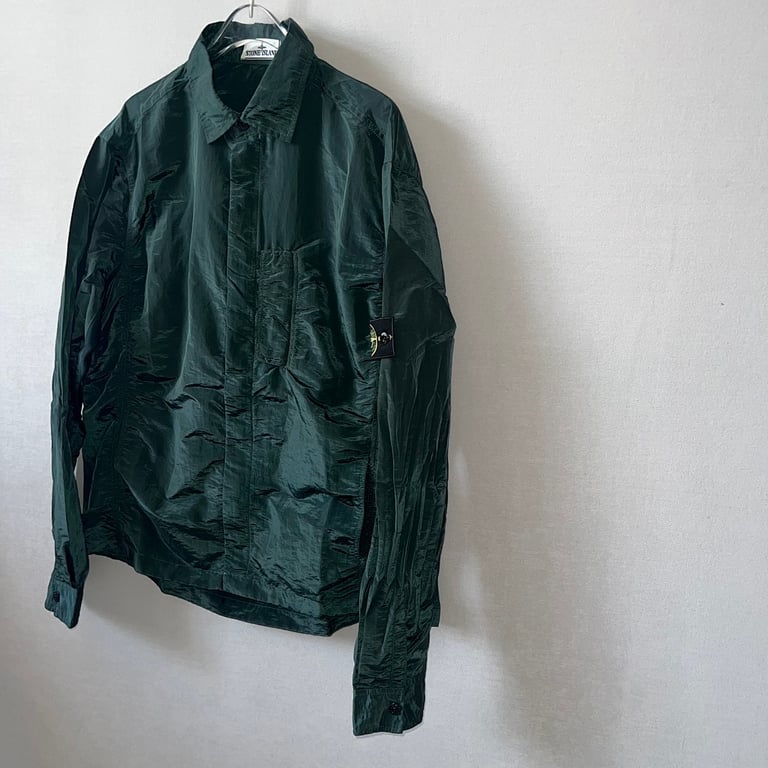 Stone Island 18SS Nylon Metal Overshirt Emerald Green - 10