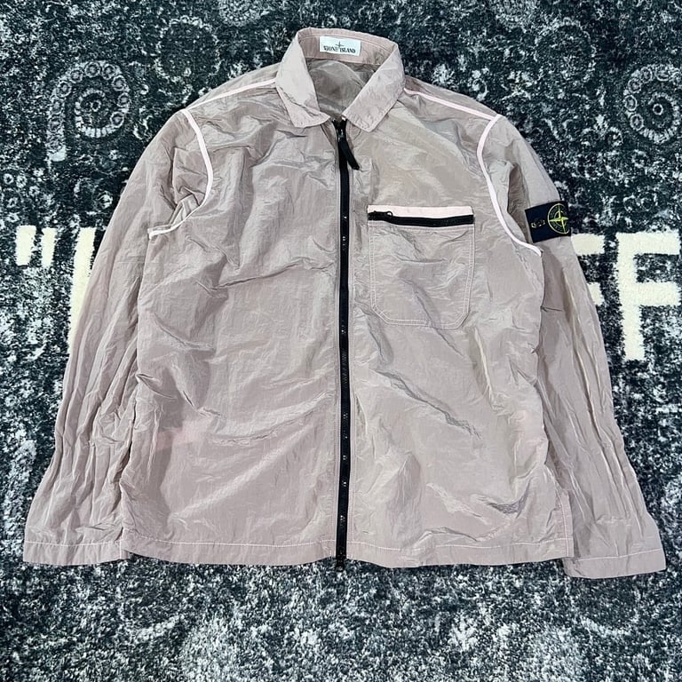 Stone Island 24SS Metallic Nylon Jacket Pink - 12