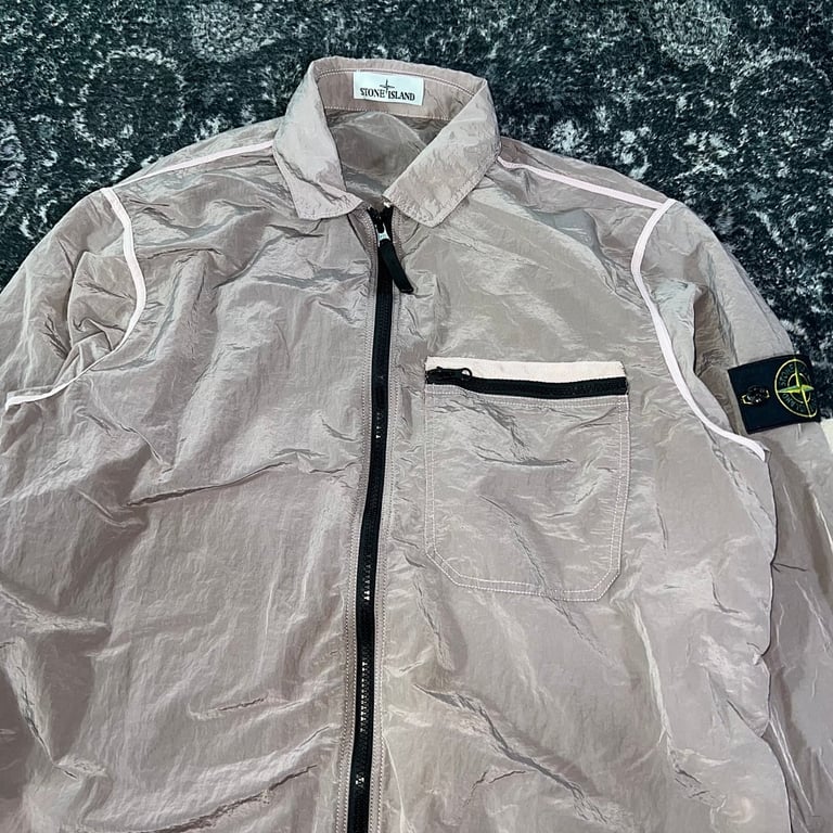 Stone Island 24SS Metallic Nylon Jacket Pink - 13