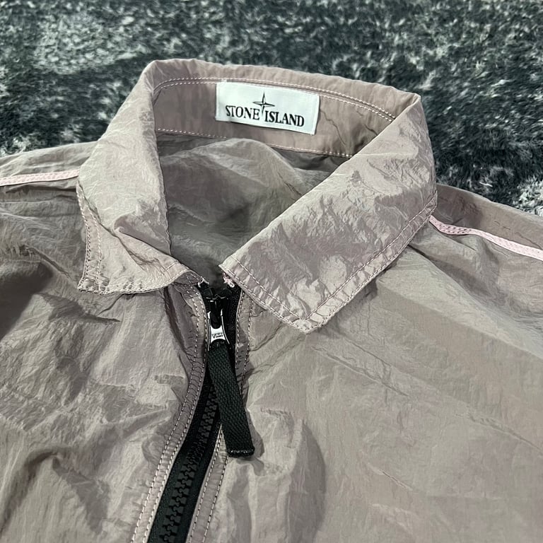 Stone Island 24SS Metallic Nylon Jacket Pink - 17