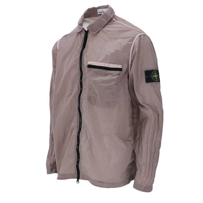 Stone Island 24SS Metallic Nylon Jacket Pink - 24