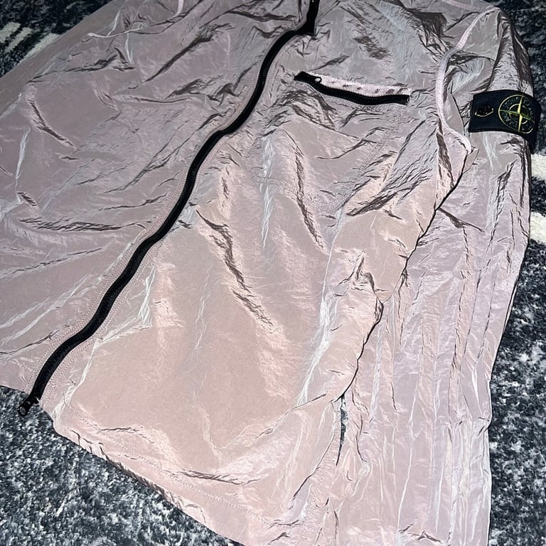 Stone Island 24SS Metallic Nylon Jacket Pink - 8