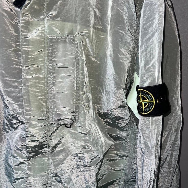 Stone Island 18SS Nylon Metal Overshirt Mint Green - 14