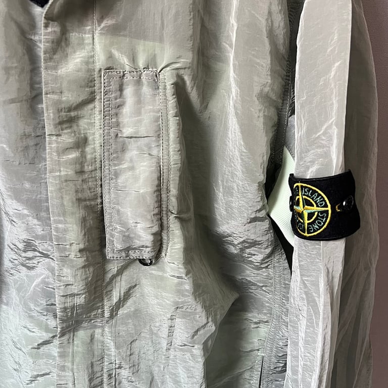 Stone Island 18SS Nylon Metal Overshirt Mint Green - 15