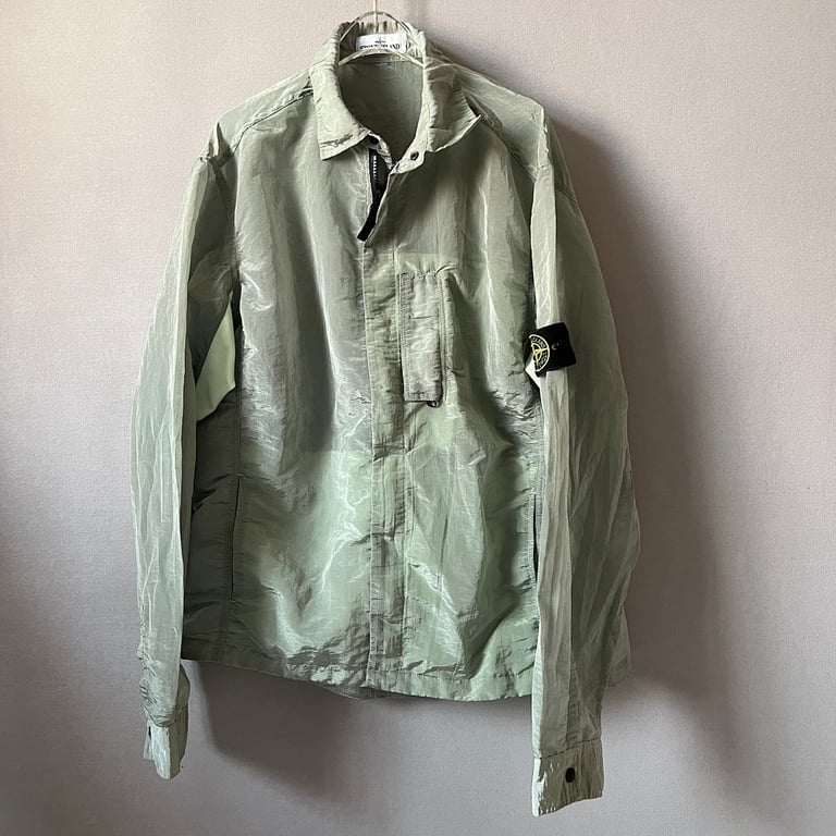 Stone Island 18SS Nylon Metal Overshirt Mint Green - 20