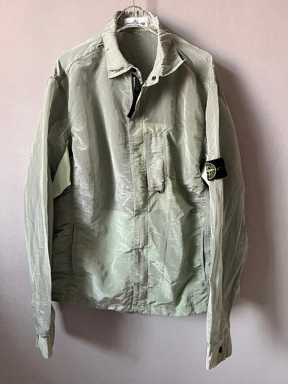 Stone Island 18SS Nylon Metal Overshirt Mint Green - 21