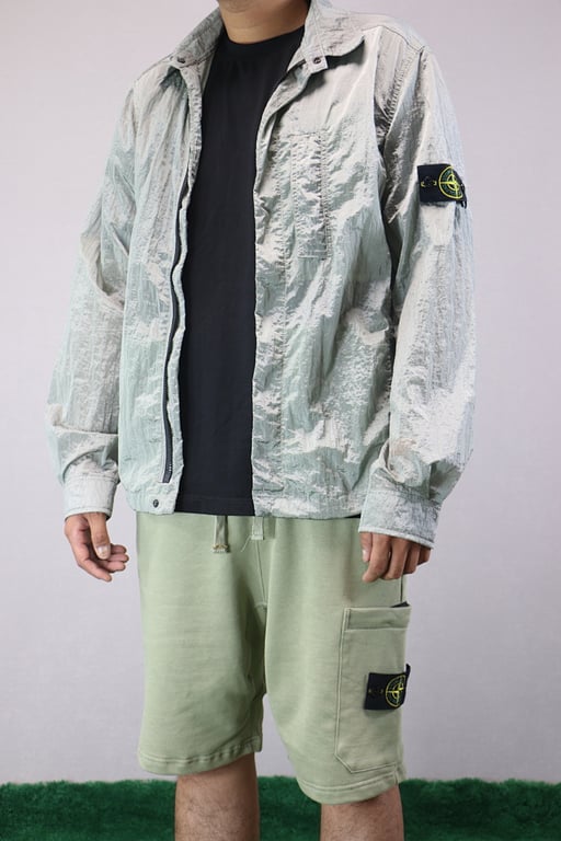 Stone Island 18SS Nylon Metal Overshirt Mint Green - 22