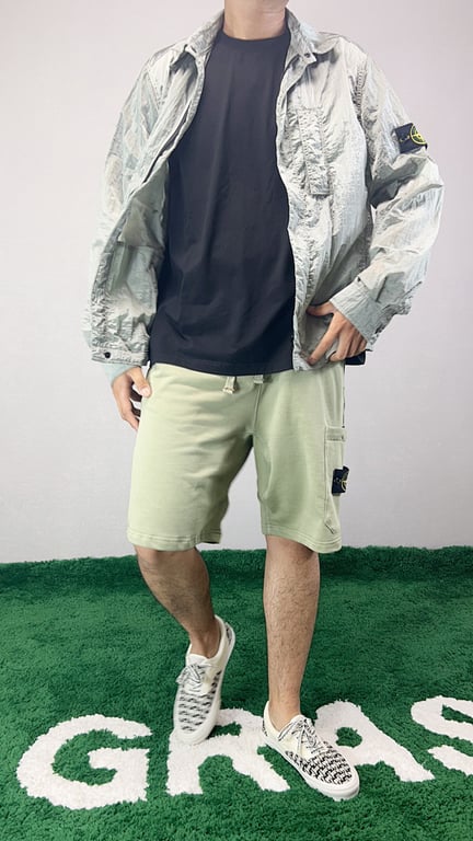 Stone Island 18SS Nylon Metal Overshirt Mint Green - 25