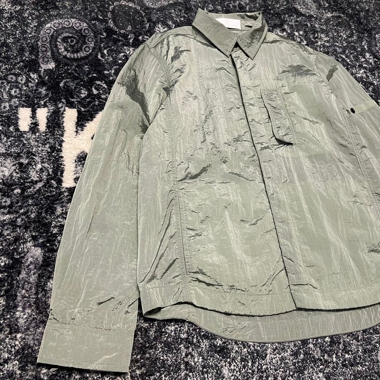 Stone Island 18SS Nylon Metal Overshirt Mint Green - 34