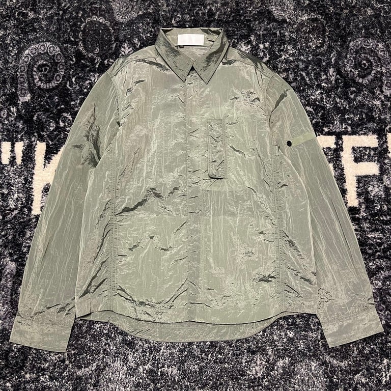 Stone Island 18SS Nylon Metal Overshirt Mint Green - 35