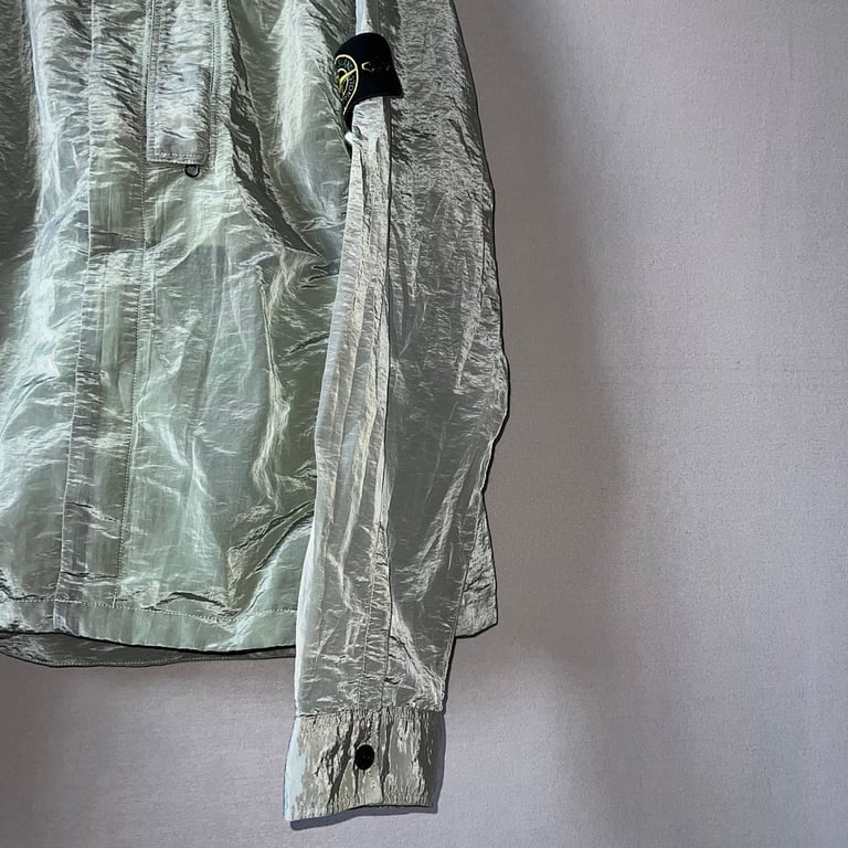 Stone Island 18SS Nylon Metal Overshirt Mint Green - 9