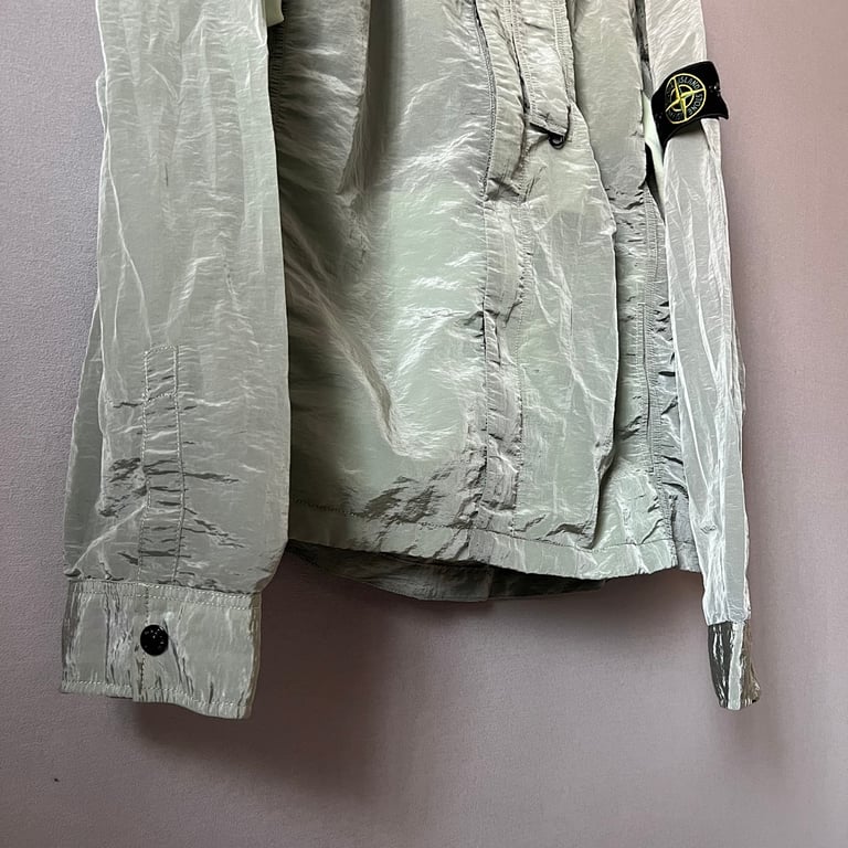 Stone Island 18SS Nylon Metal Overshirt Mint Green - 10
