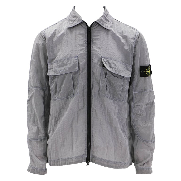 Stone Island 19SS Metallic Nylon Jacket Lavender - 6