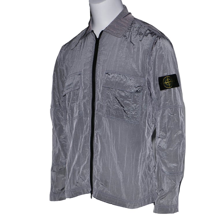 Stone Island 19SS Metallic Nylon Jacket Lavender - 8