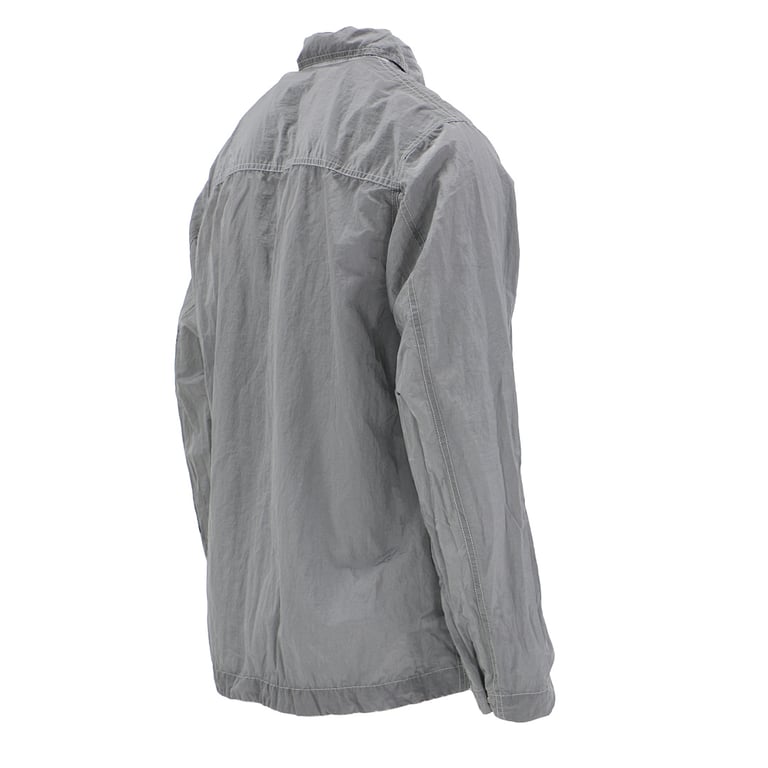 Stone Island 25SS Metallic Nylon Overshirt Silver - 18