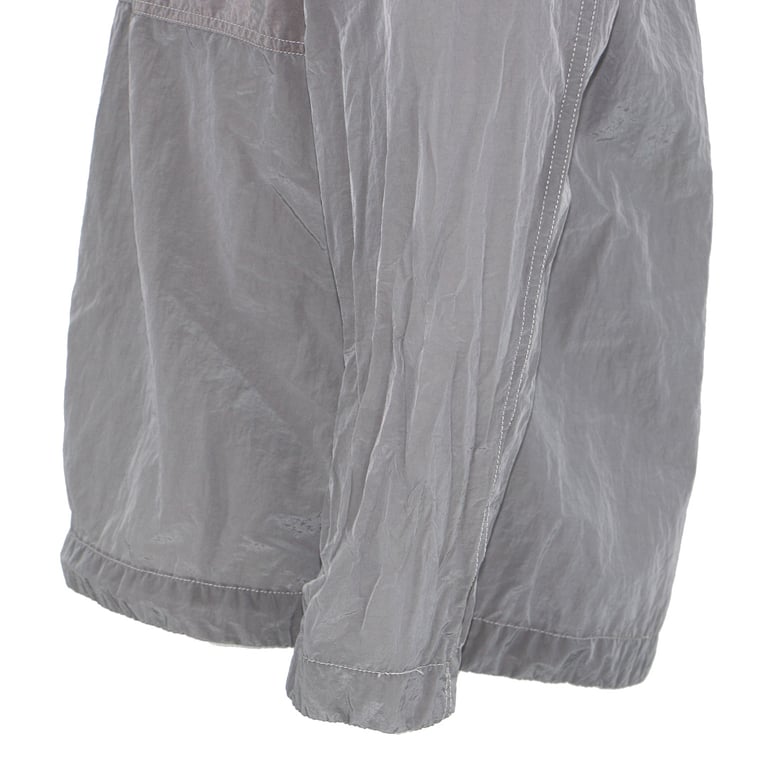 Stone Island 25SS Metallic Nylon Overshirt Silver - 23