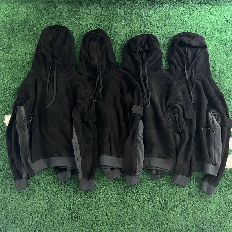 Technical Fleece Hoodie with Side Zippers - 8