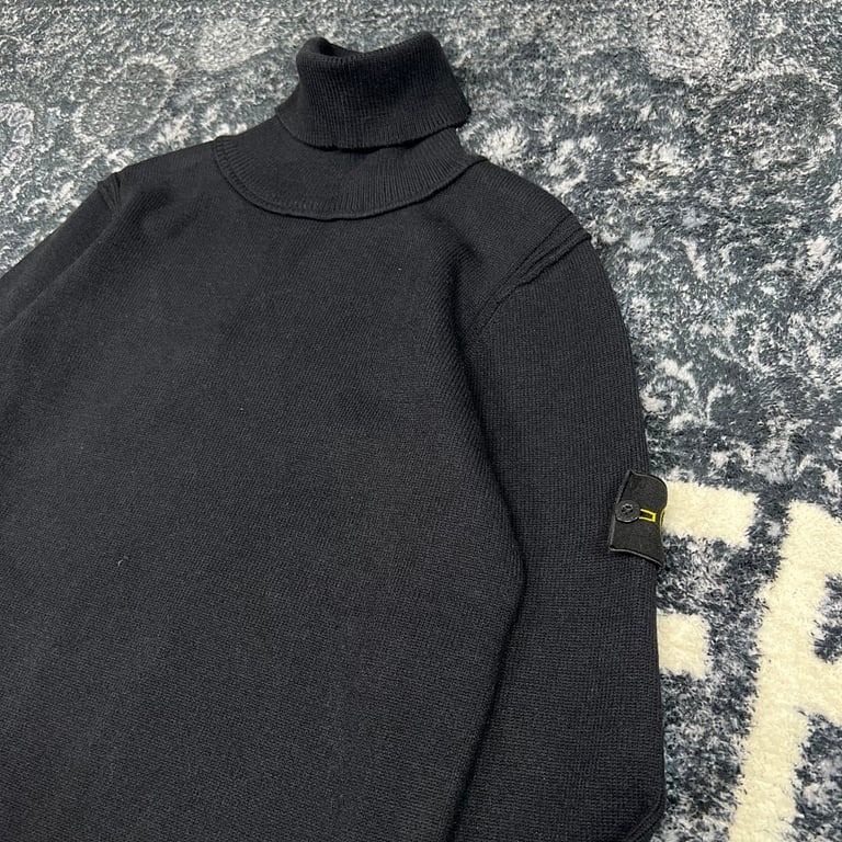 Stone Island 23FW Turtleneck Knit Sweater Cream - 18
