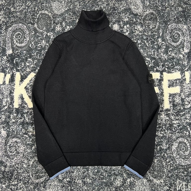 Stone Island 23FW Turtleneck Knit Sweater Cream - 19
