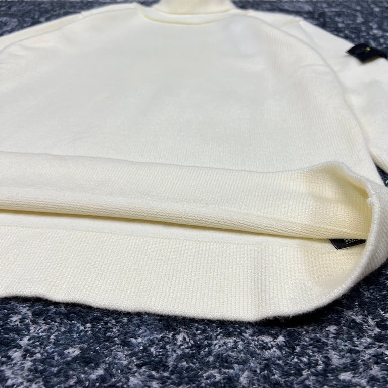 Stone Island 23FW Turtleneck Knit Sweater Cream - 7