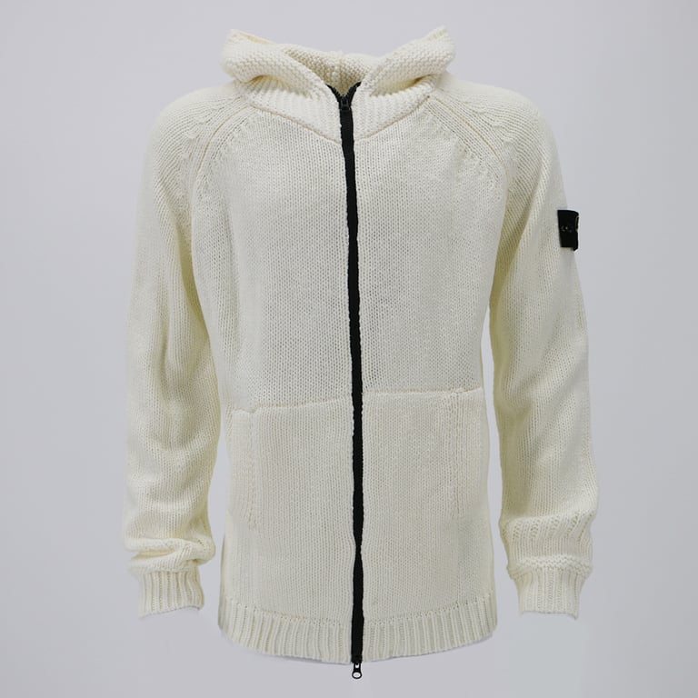 Stone Island 23FW Thick Knit Zip Hoodie