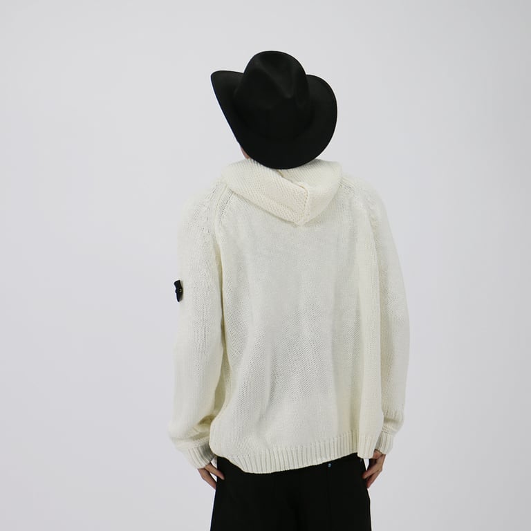 Stone Island 23FW Thick Knit Zip Hoodie - 13