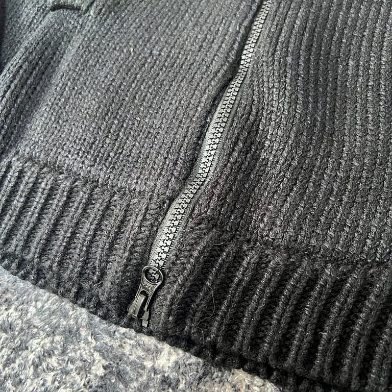 Stone Island 23FW Thick Knit Zip Hoodie - 18
