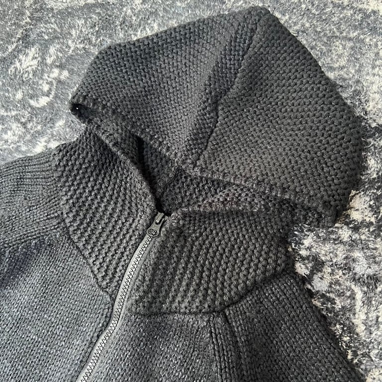 Stone Island 23FW Thick Knit Zip Hoodie - 20