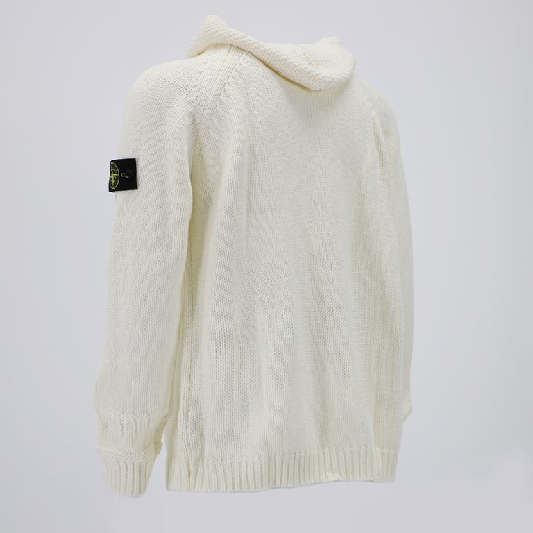 Stone Island 23FW Thick Knit Zip Hoodie - 3