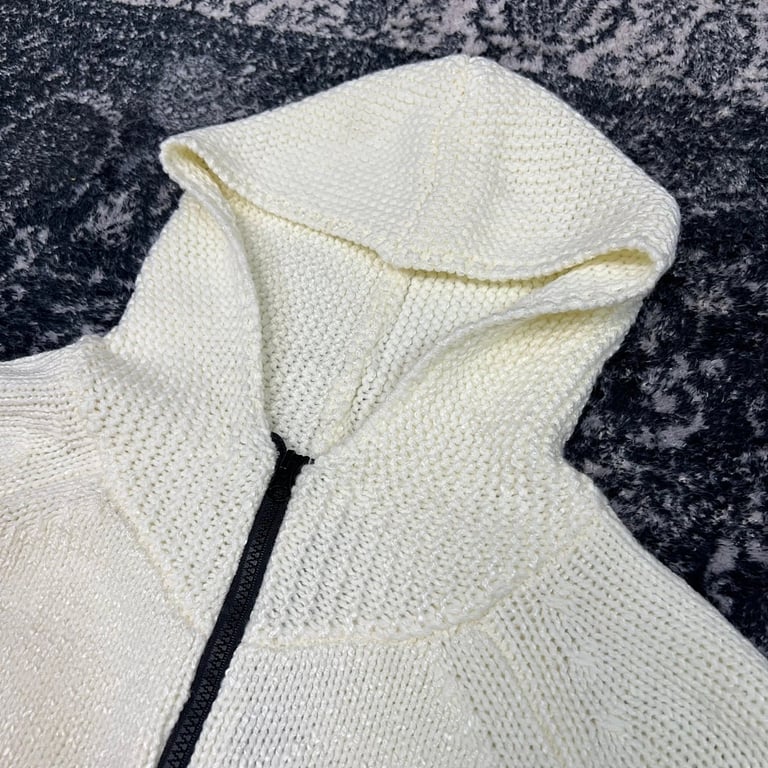Stone Island 23FW Thick Knit Zip Hoodie - 30