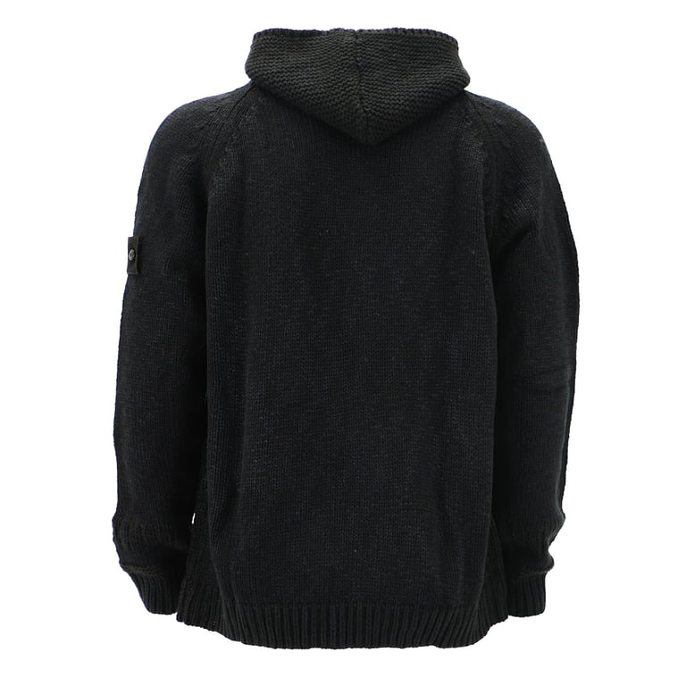 Stone Island 23FW Thick Knit Zip Hoodie - 6