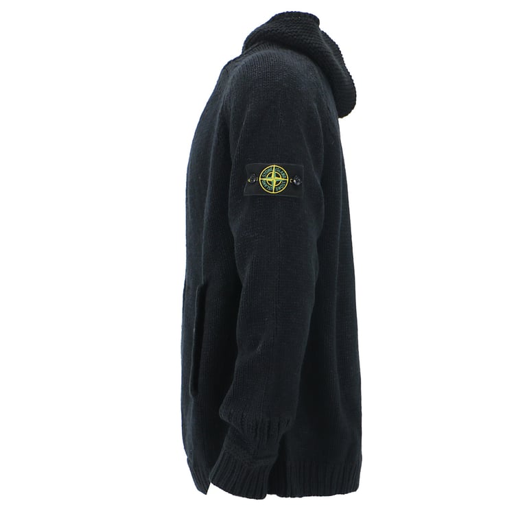 Stone Island 23FW Thick Knit Zip Hoodie - 8