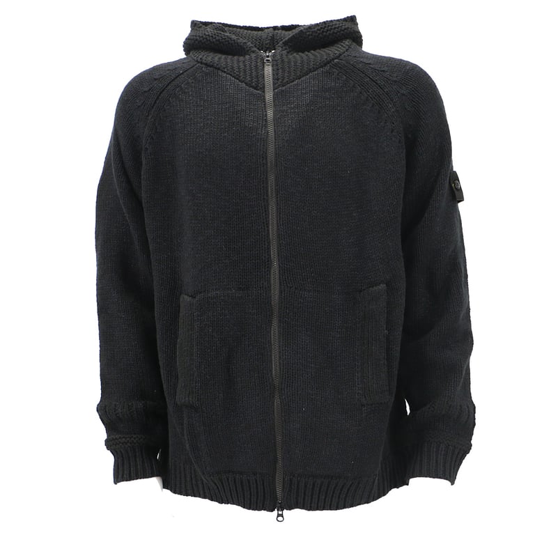 Stone Island 23FW Thick Knit Zip Hoodie - 10