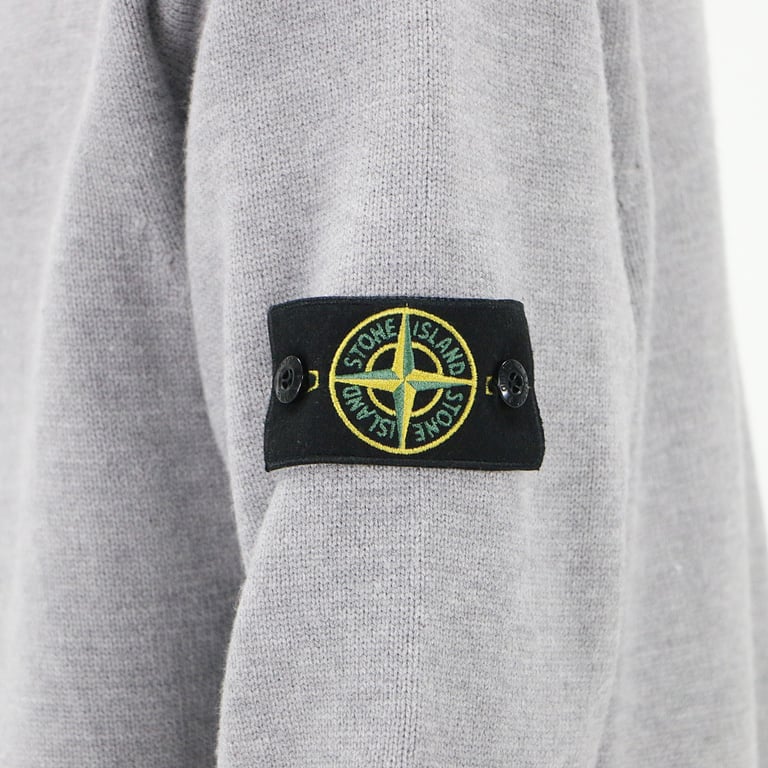 Stone Island Knitted Zip Hoodie Grey - 14