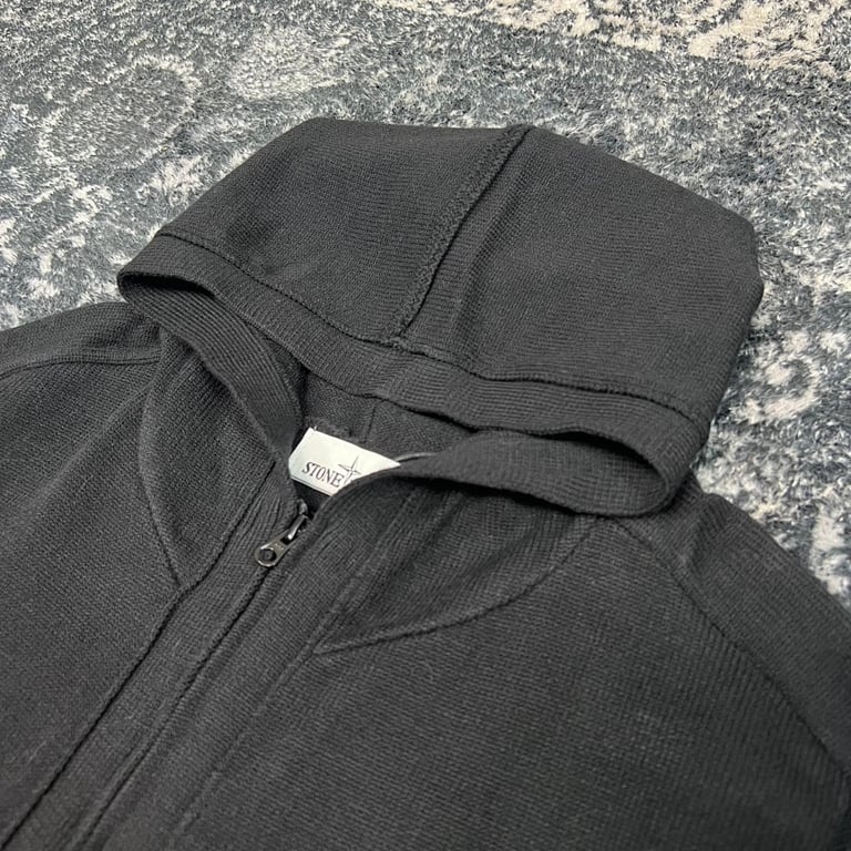 Stone Island Knitted Zip Hoodie Grey - 22