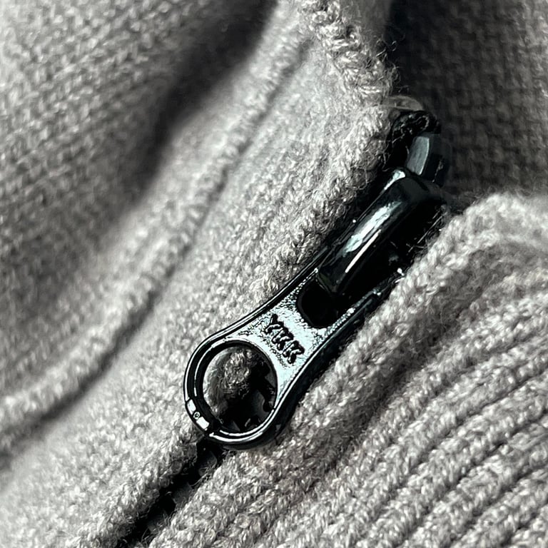 Stone Island Knitted Zip Hoodie Grey - 32