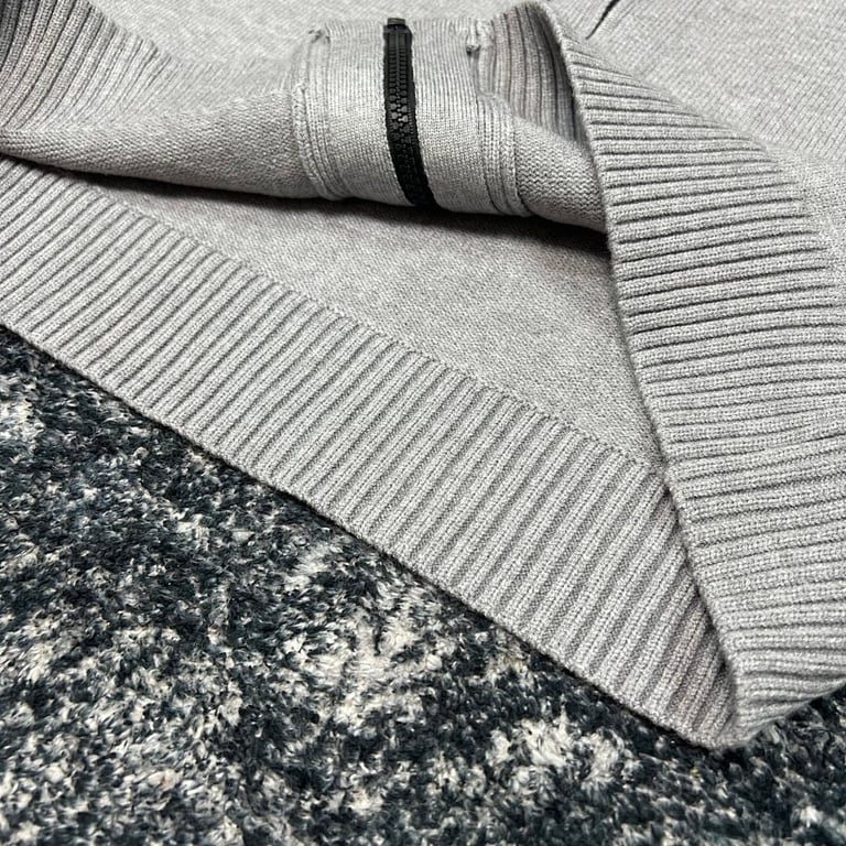 Stone Island Knitted Zip Hoodie Grey - 33