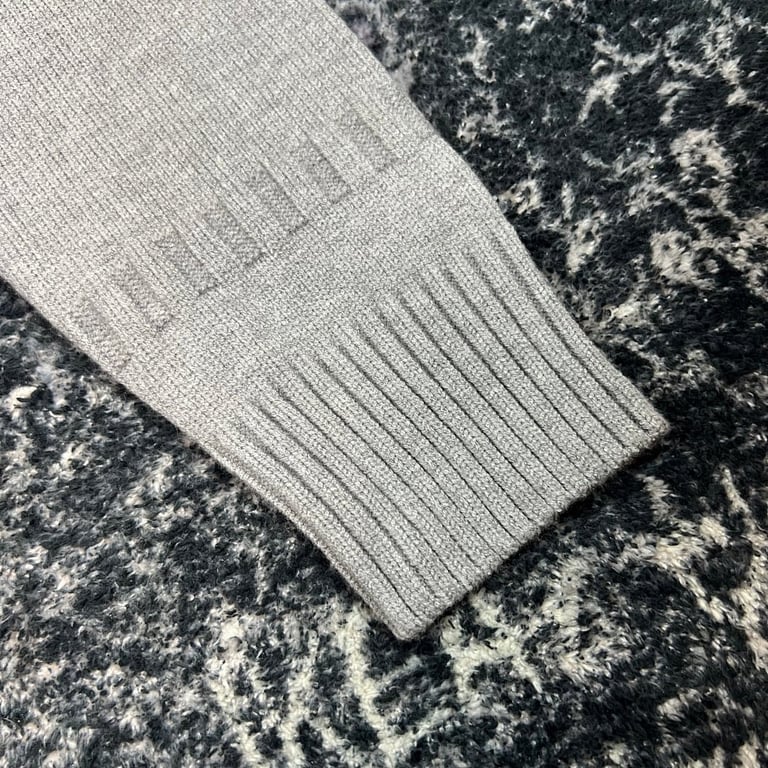 Stone Island Knitted Zip Hoodie Grey - 36