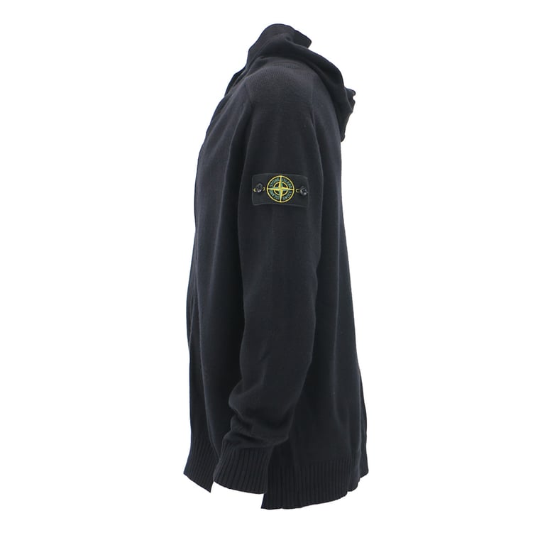 Stone Island Knitted Zip Hoodie Grey - 7