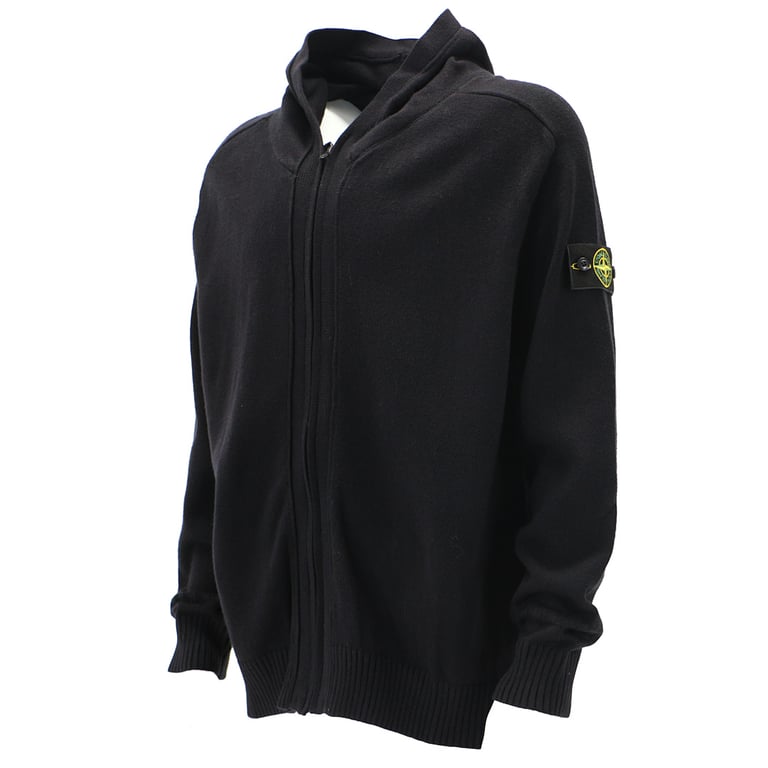 Stone Island Knitted Zip Hoodie Grey - 8
