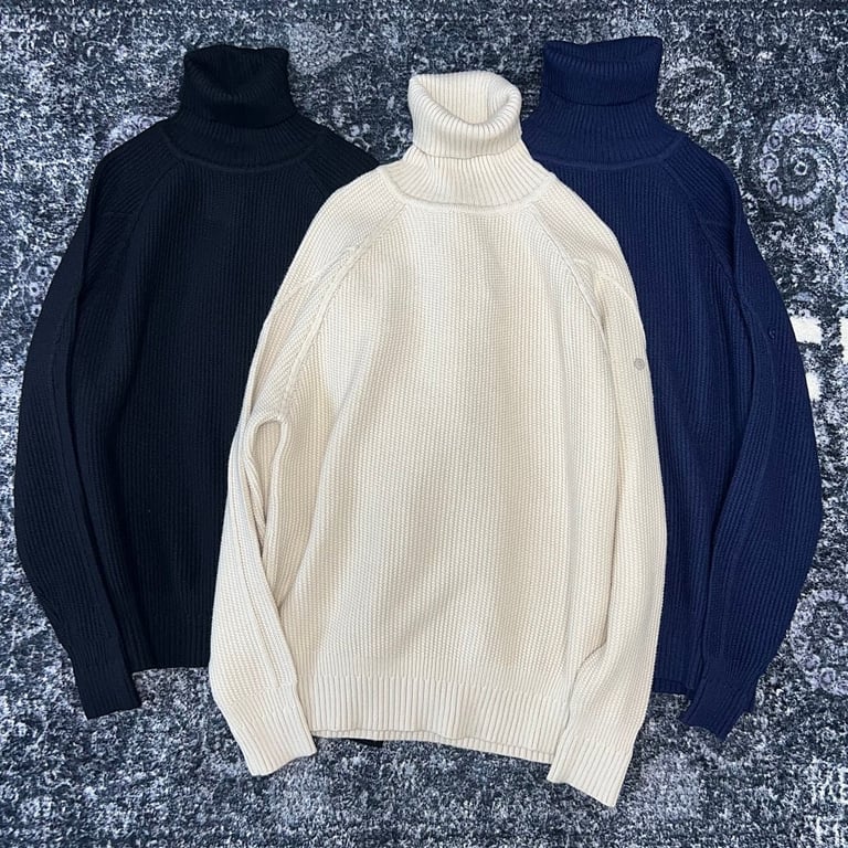 Stone Island 21FW Ghost Piece Ribbed Turtleneck Sweater - 2