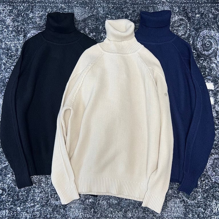 Stone Island 21FW Ghost Piece Ribbed Turtleneck Sweater - 3