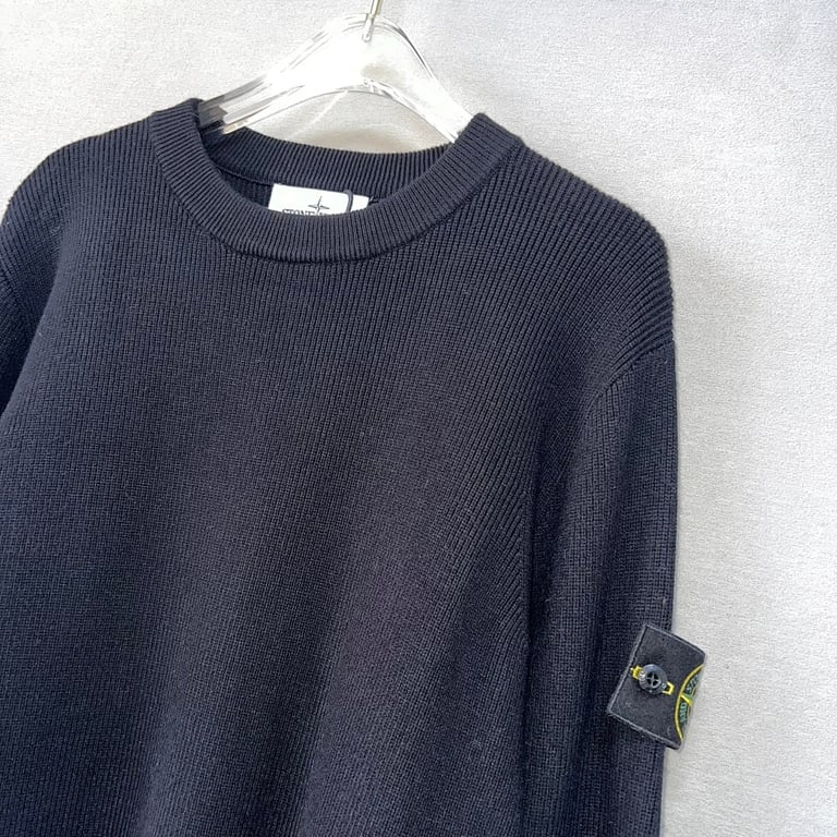 Stone Island 24FW Crewneck Ribbed Sweater - 9