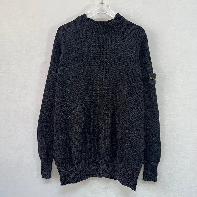 Stone Island 23FW Ribbed Crewneck Sweater Cream - 17